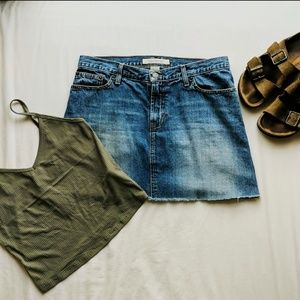 Denim jean skirt